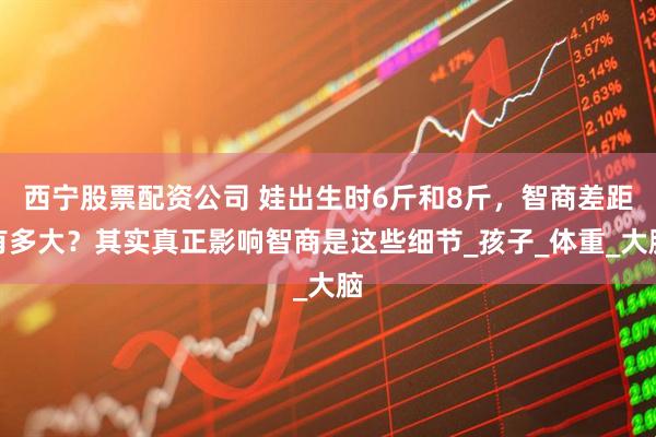 西宁股票配资公司 娃出生时6斤和8斤，智商差距有多大？其实真正影响智商是这些细节_孩子_体重_大脑